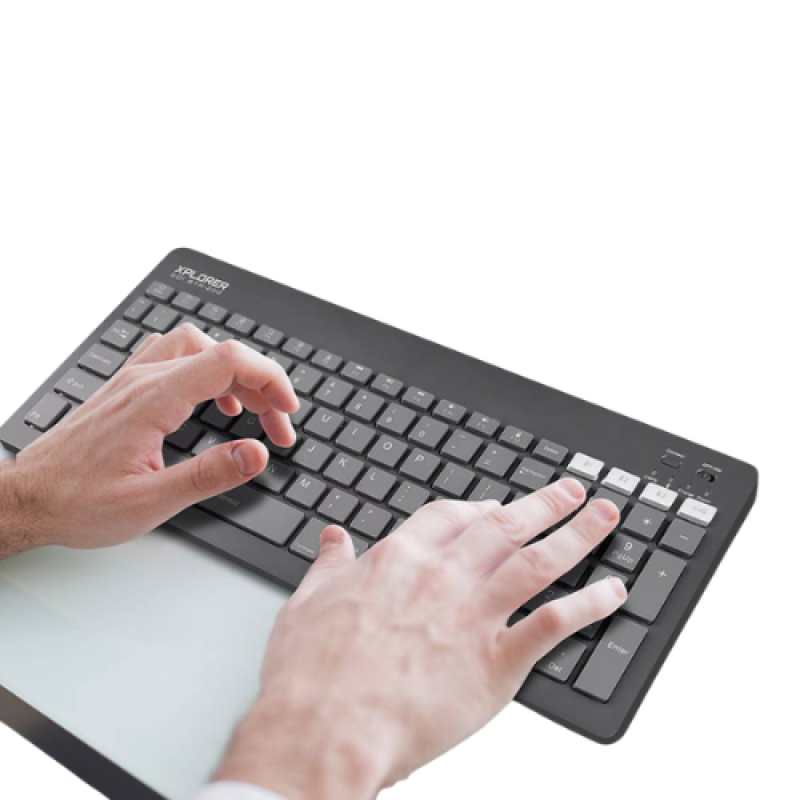 Alcatroz Xplorer GO BTR200 Tri-Mode Wireless Rechargeable Keyboard